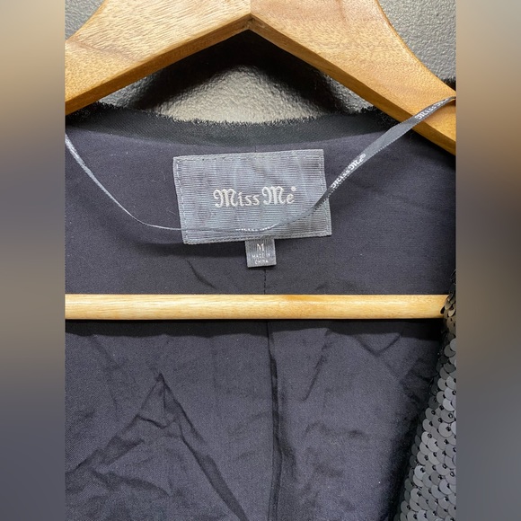 MISS ME black sequence waterfall blazer 🖤 - Picture 7 of 16